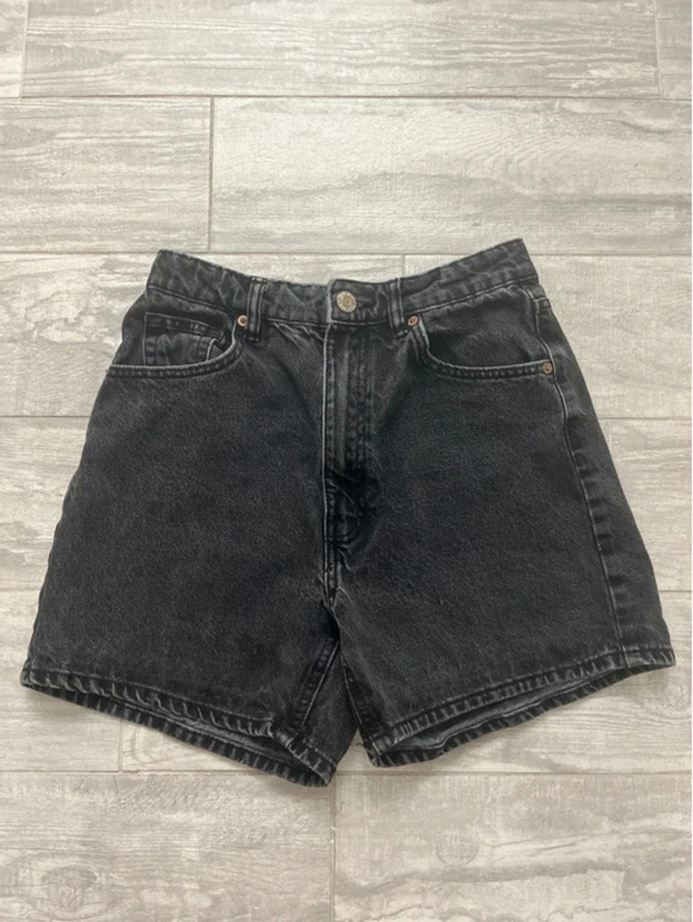 Zara Black Jean Shorts